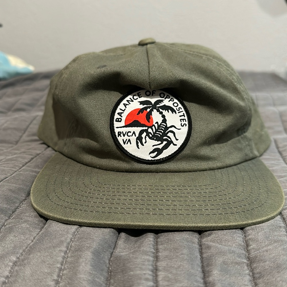 Green RVCA hat